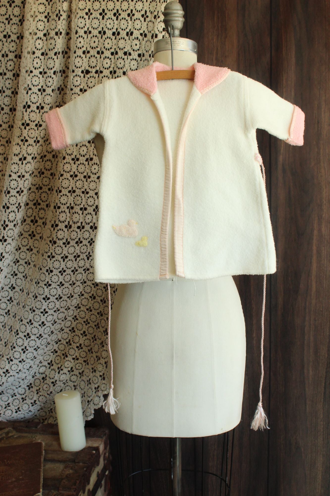 Vintage 1960s Baby Jacket or Bathrobe With Ducks