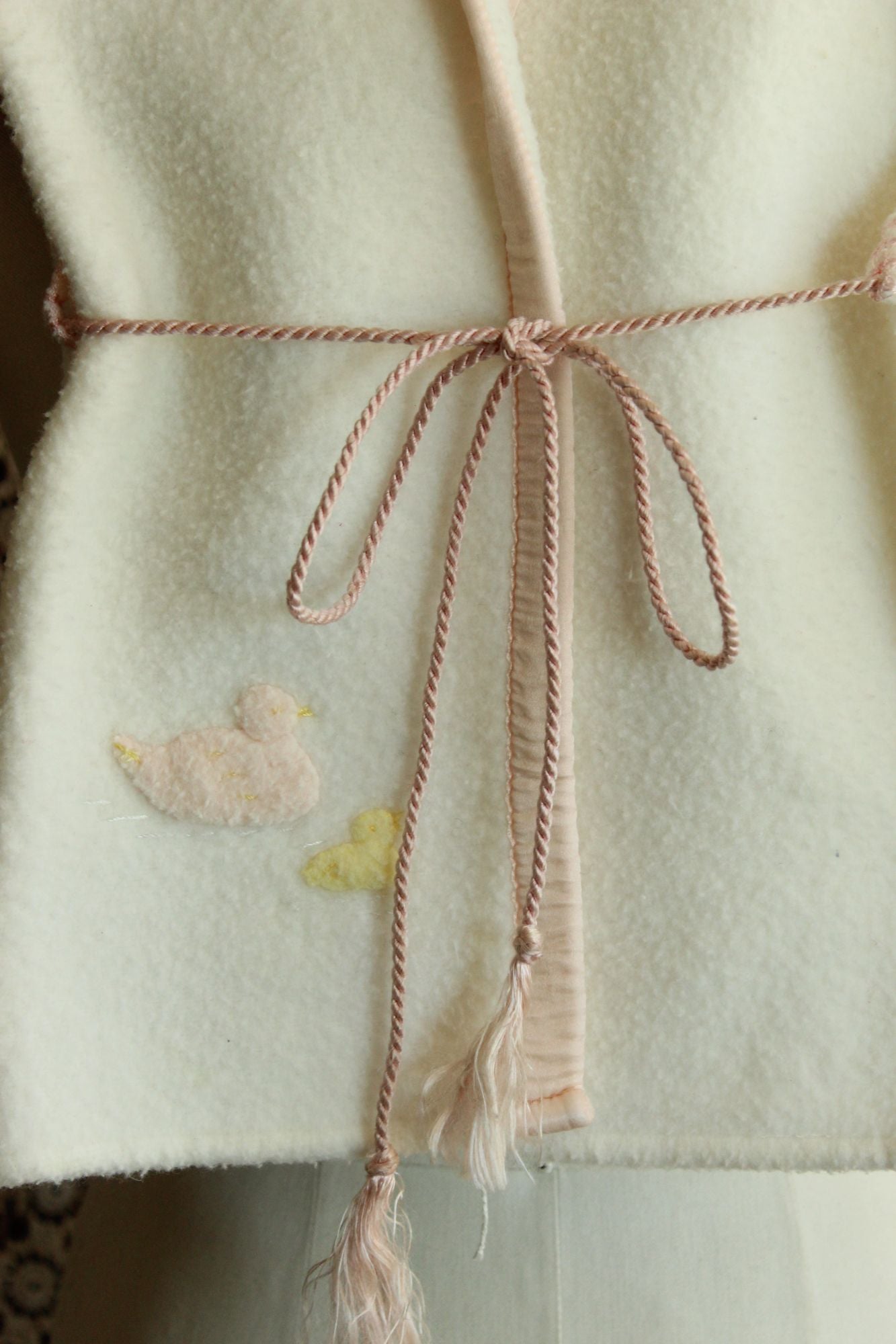 Vintage 1960s Baby Jacket or Bathrobe With Ducks