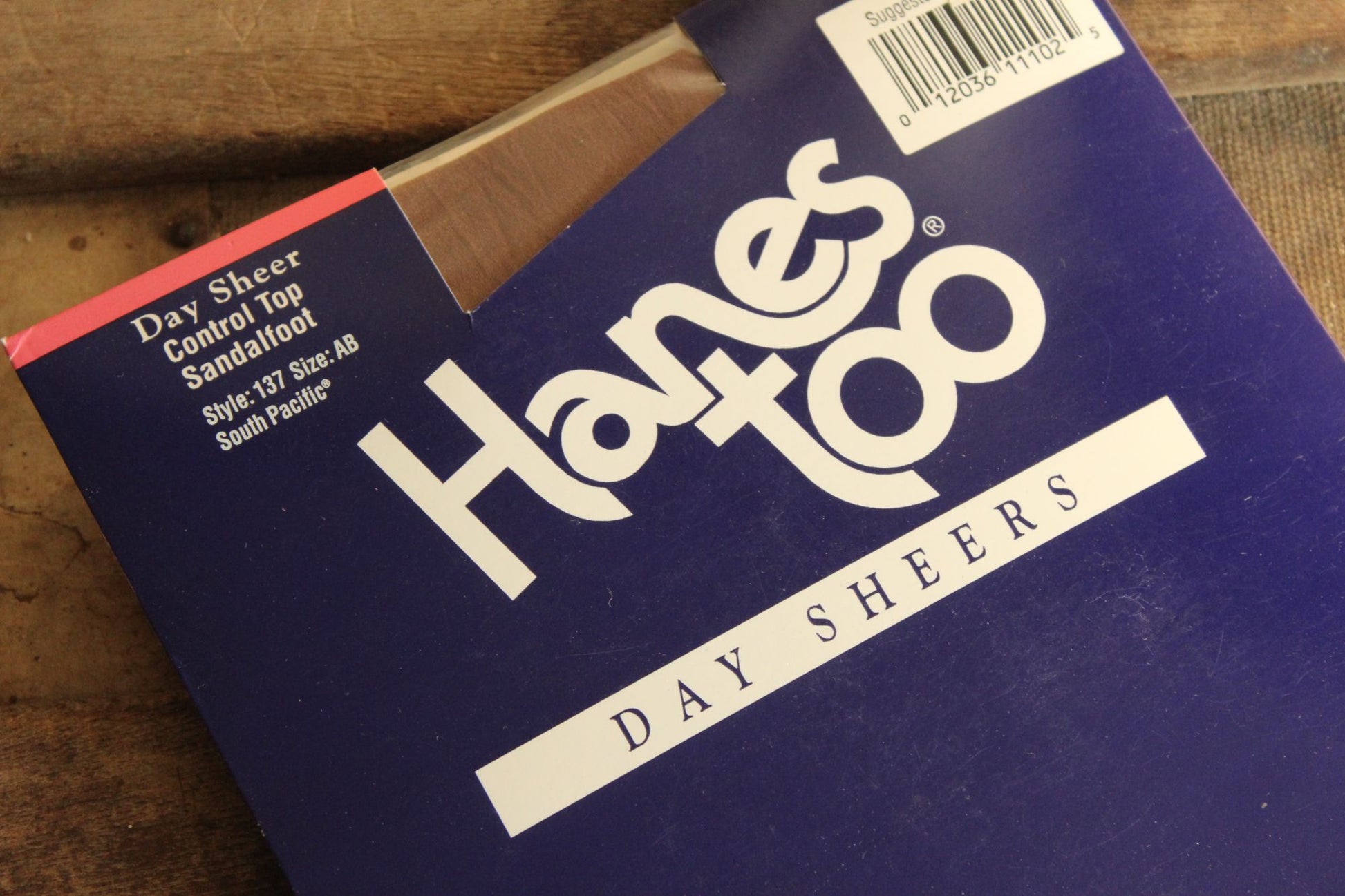 Vintage 1980s 1990s New Hanes Too Control Top Day Sheer Pantyhose