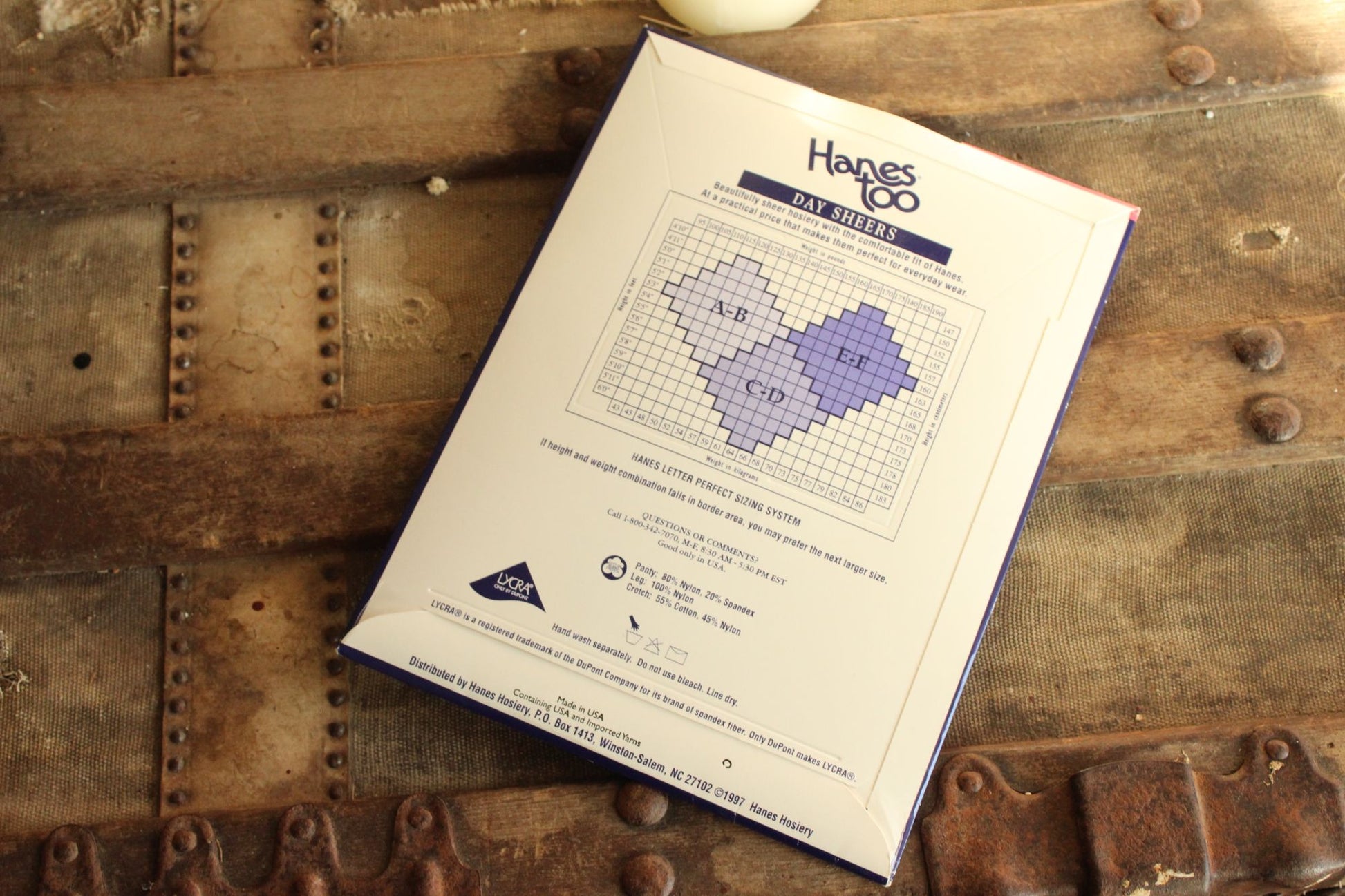 Vintage 1980s 1990s New Hanes Too Control Top Day Sheer Pantyhose