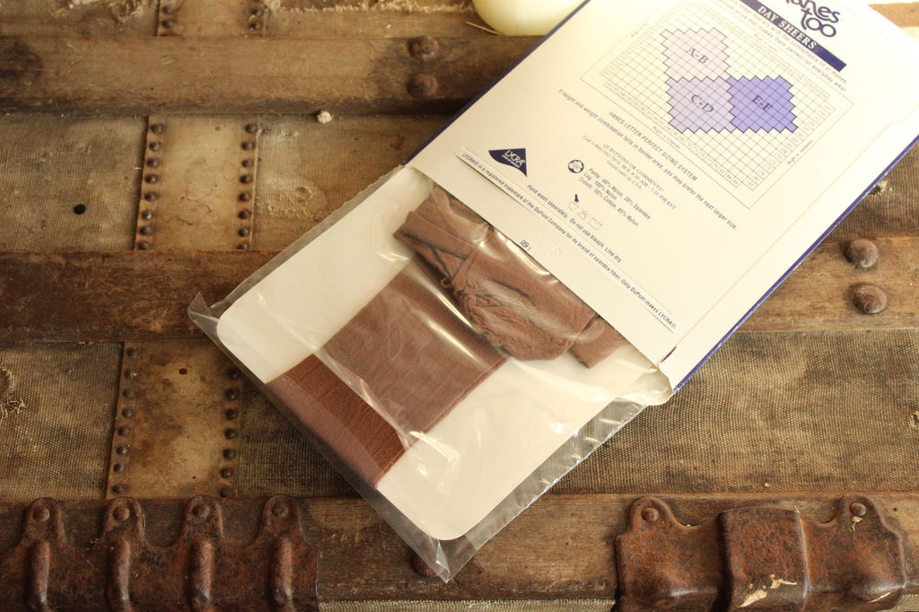 Vintage 1980s 1990s New Hanes Too Control Top Day Sheer Pantyhose