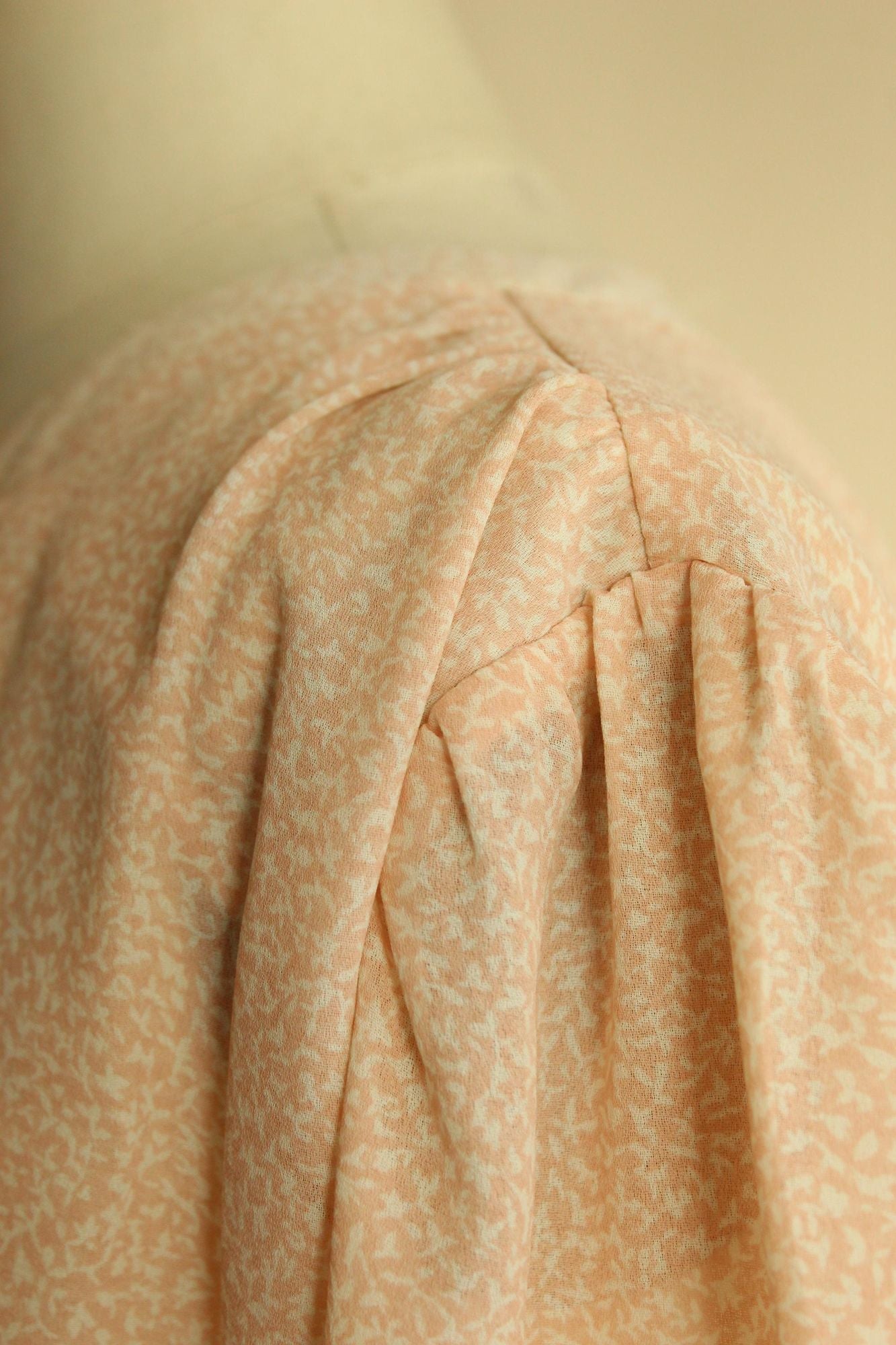 Vintage 1980s SK & Company Pink and Cream Blouse