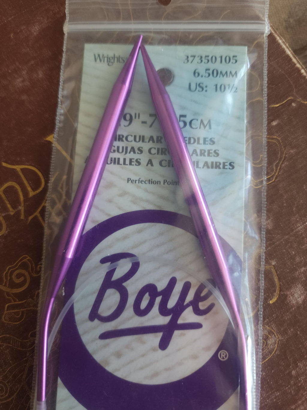 Vintage 2000s Knitting Needles, NOS Boye US Size 10.5 Circular 29",