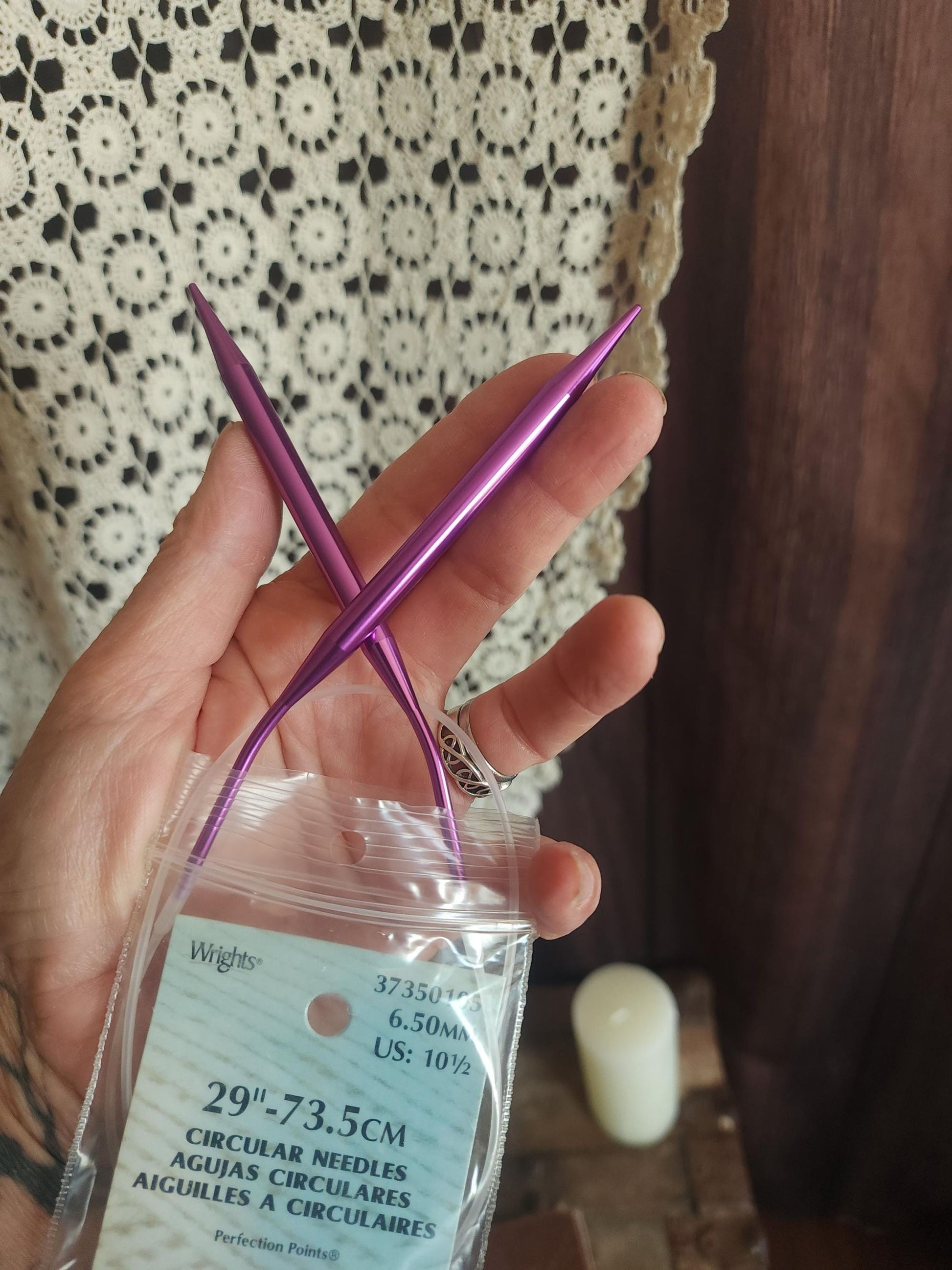 Vintage 2000s Knitting Needles, NOS Boye US Size 10.5 Circular 29",