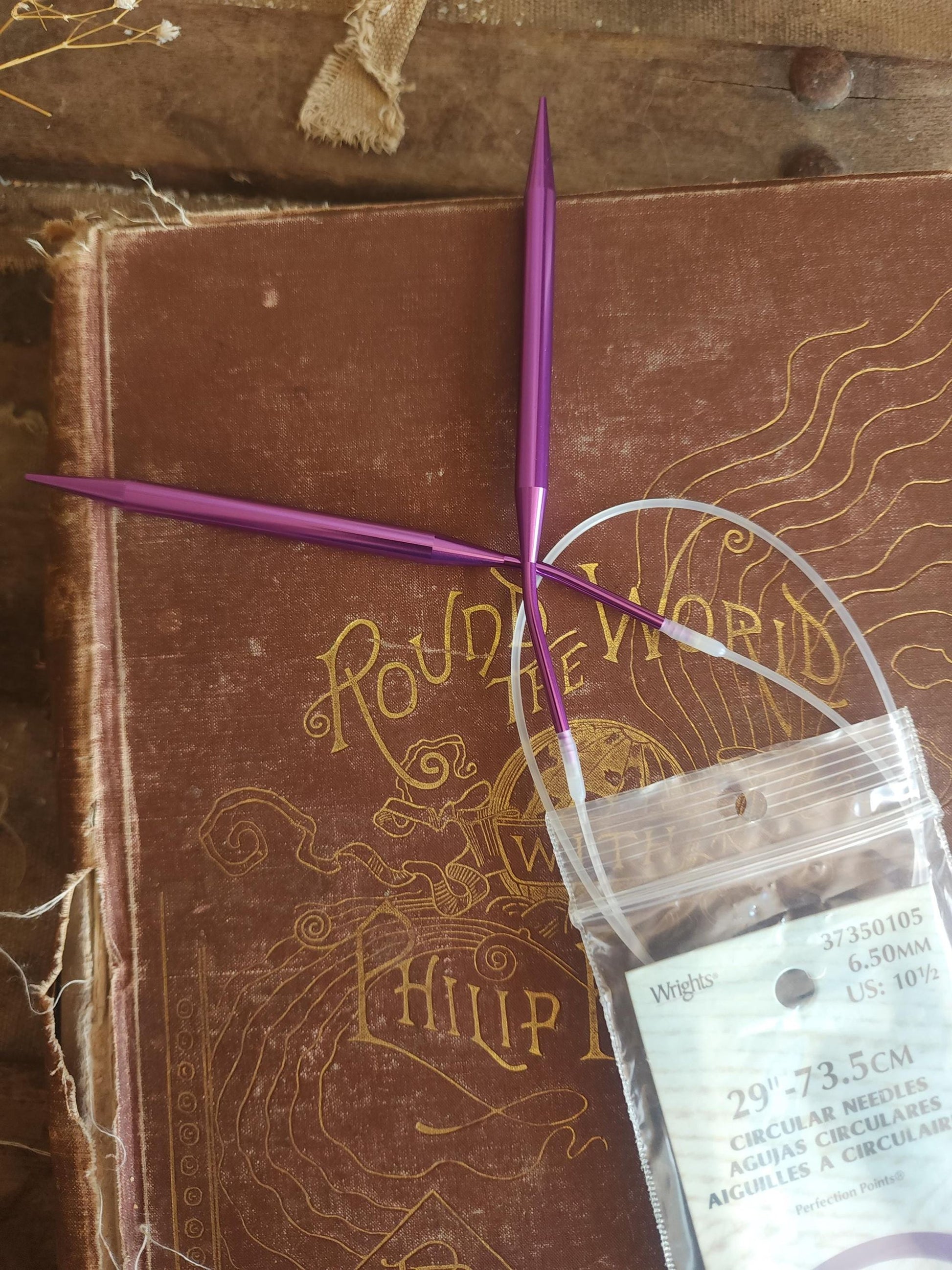 Vintage 2000s Knitting Needles, NOS Boye US Size 10.5 Circular 29",
