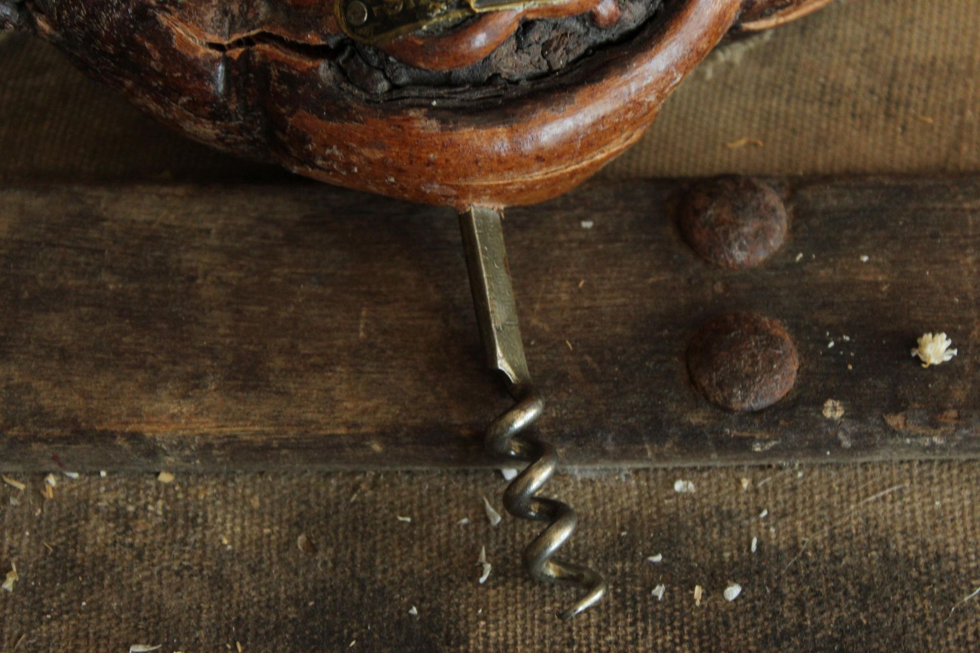 Vintage 1950s 1960s Cork Screw, Laurent Siret Saumur France Souvenir Grapevine