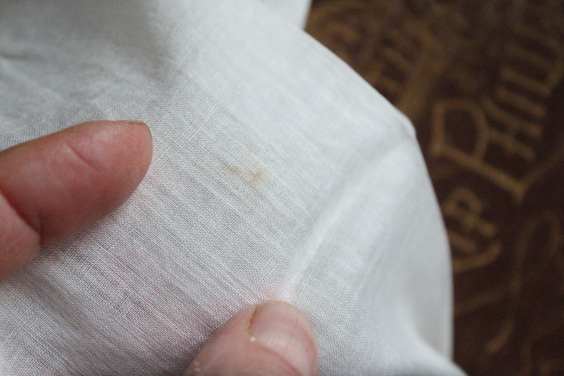 Vintage White Embroidered Flower Cotton Handkerchief