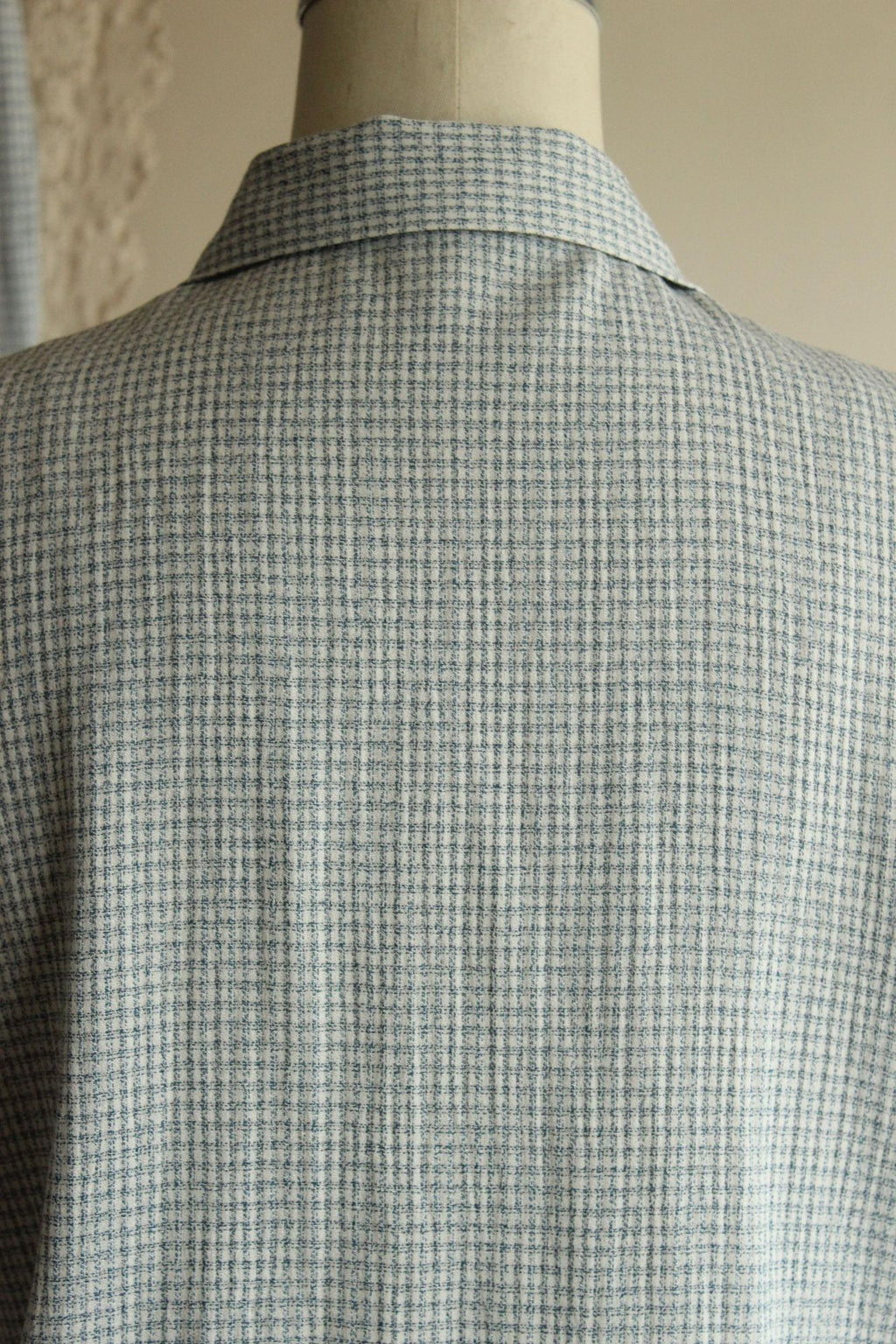 Vintage 1990s Sag Harbor Petites Blue and White Top And Pants Set