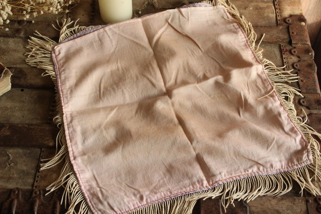 Vintage 1940s Long Beach CA Souvenir Pillowcase