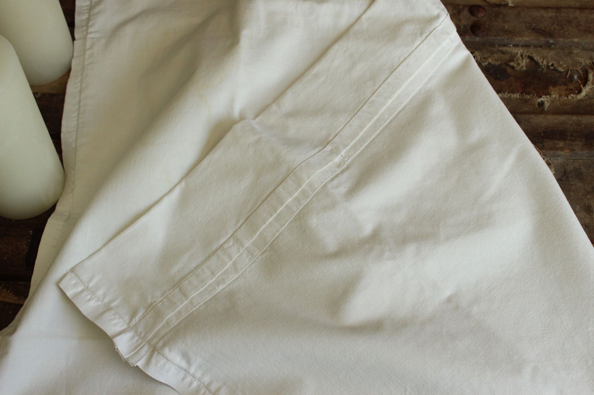 Antique Victorian Pillow Sham With Pink And White Embroidery