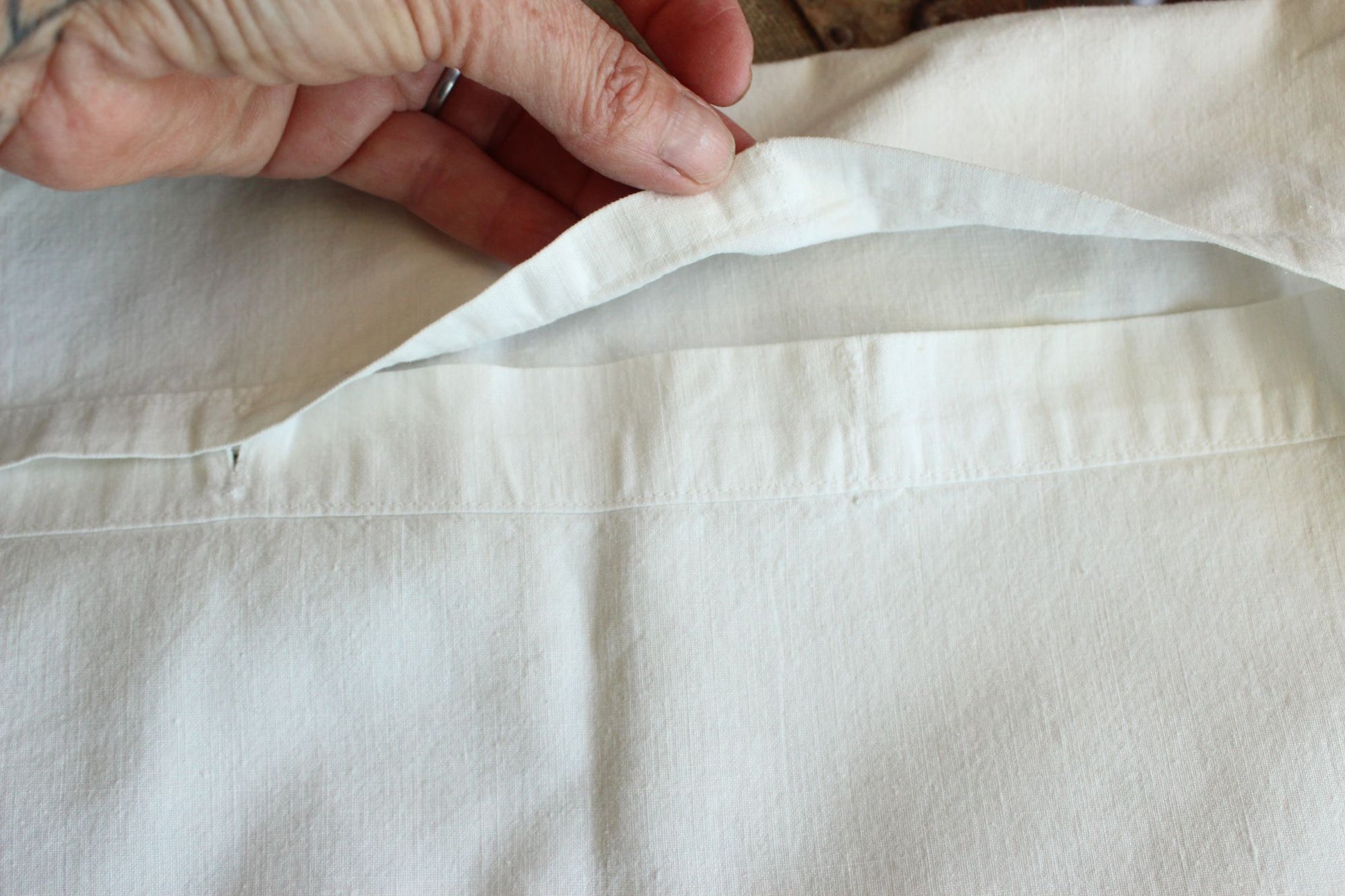 Antique Victorian Pillow Sham With Pink And White Embroidery