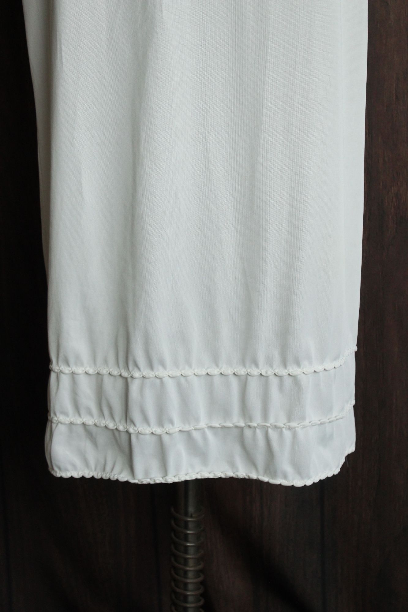 Vintage 1960s American Maid White Nylon Half Slip
