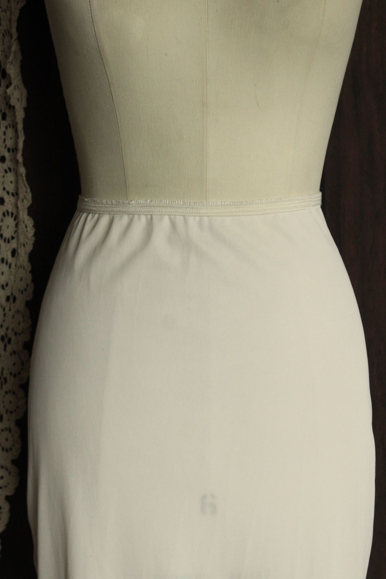 Vintage 1960s American Maid White Nylon Half Slip