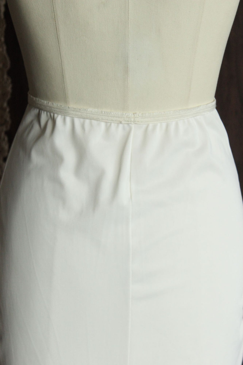 Vintage 1960s American Maid White Nylon Half Slip