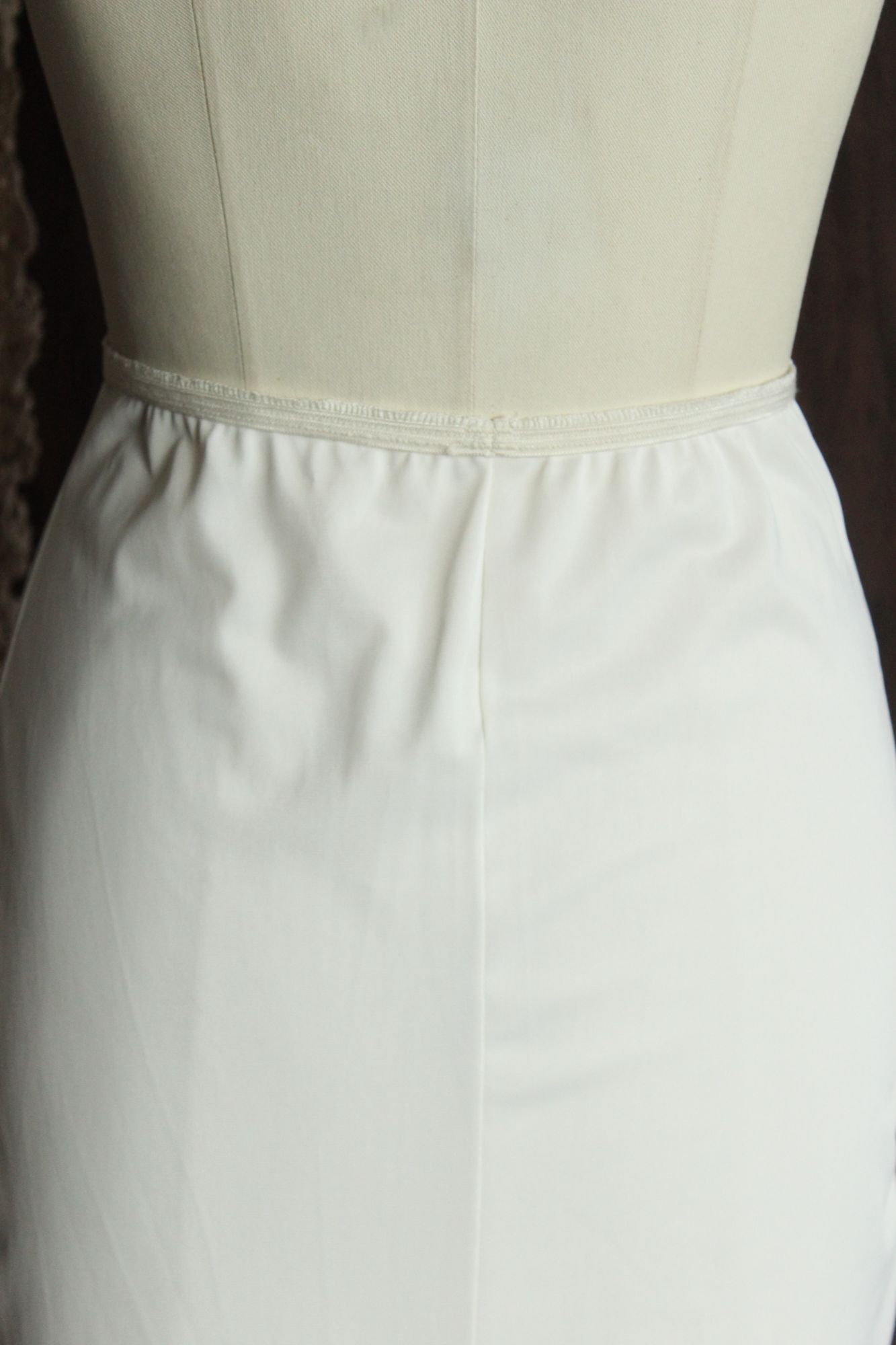Vintage 1960s American Maid White Nylon Half Slip
