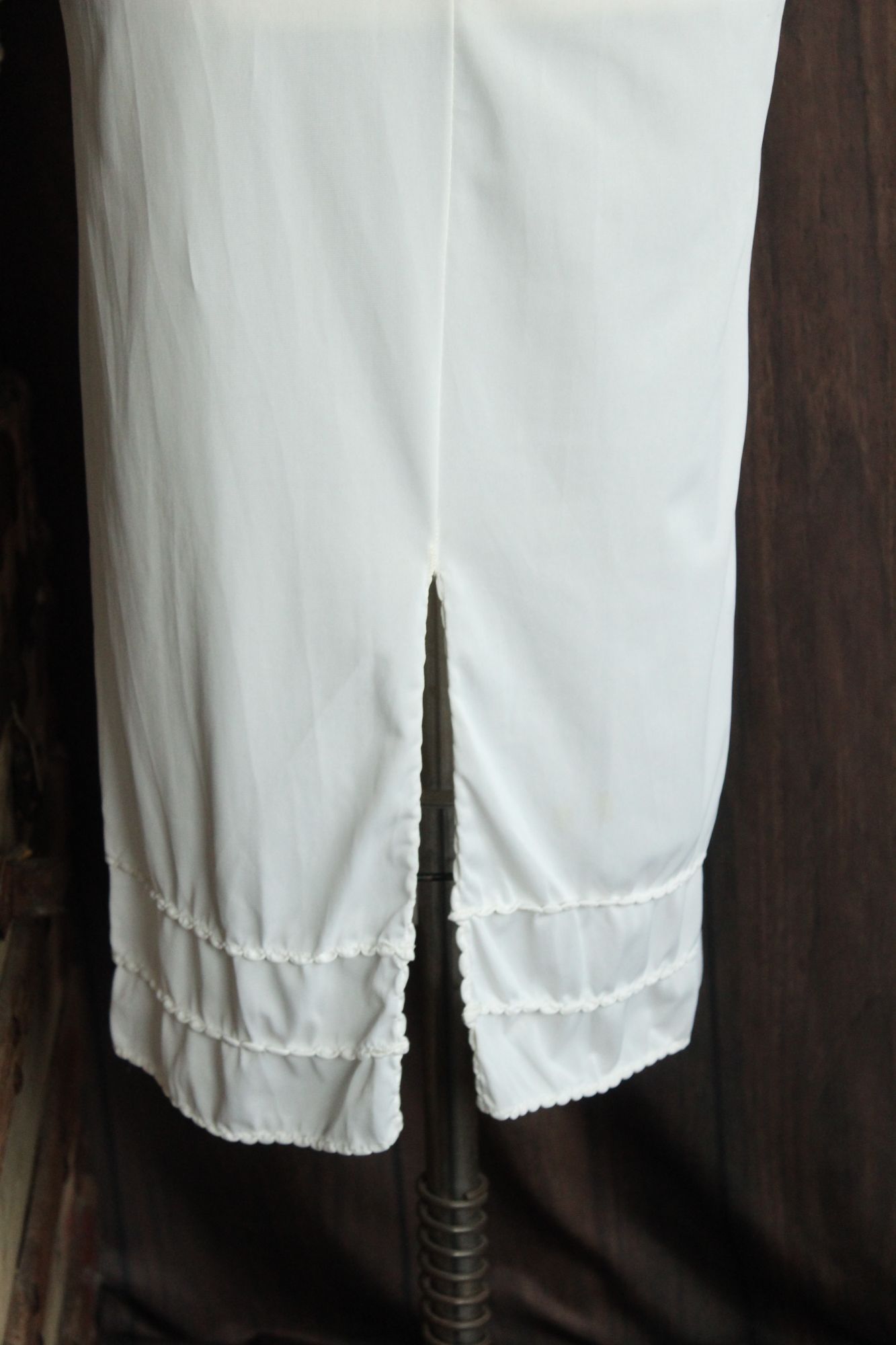 Vintage 1960s American Maid White Nylon Half Slip