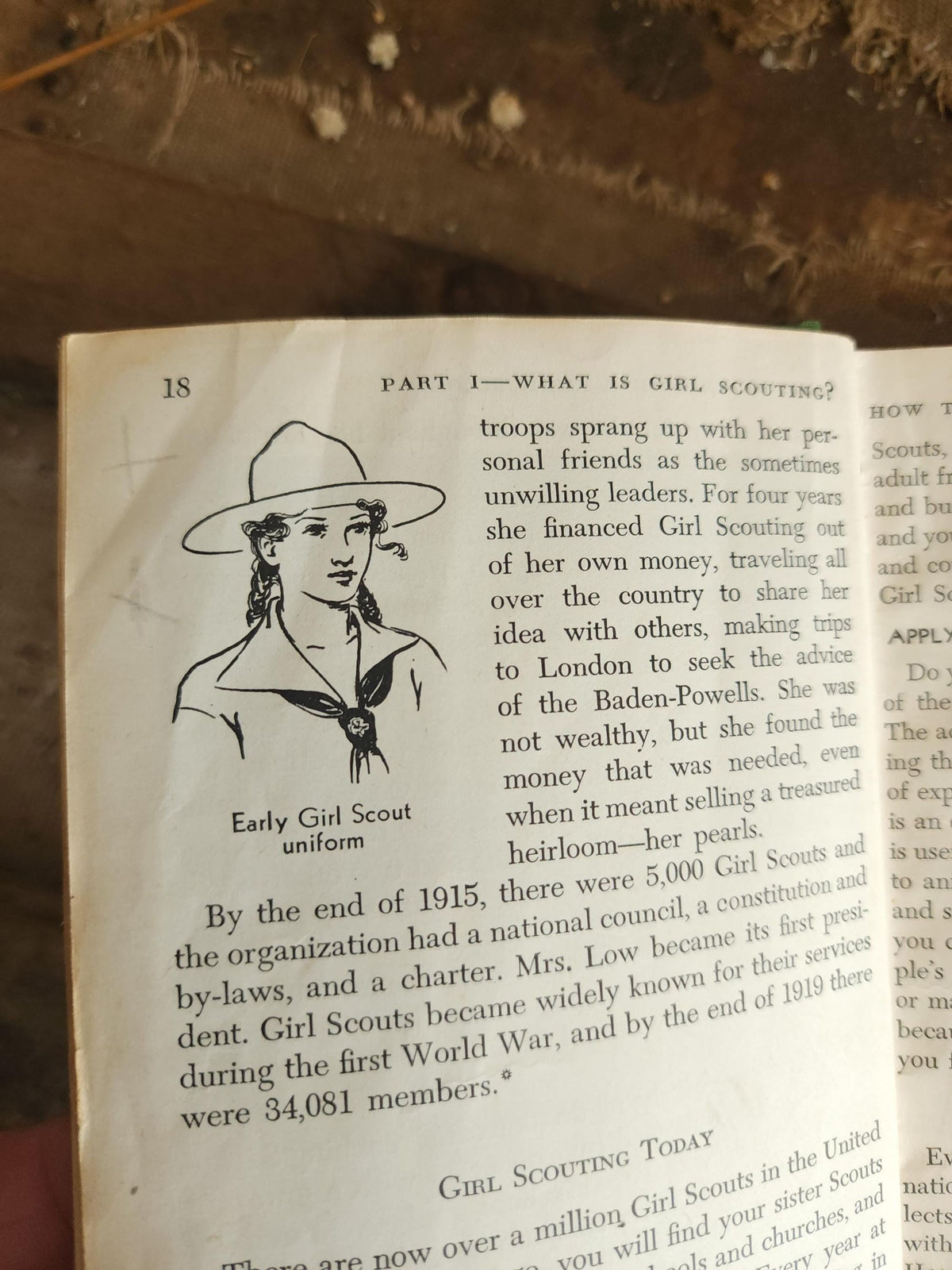 Vintage 1950s Book, "Girl Scout Handbook, Intermediate Program"
