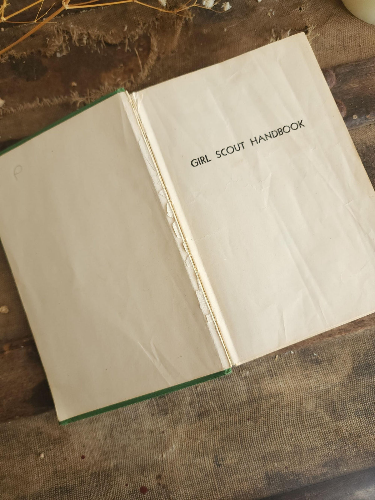 Vintage 1950s Book, "Girl Scout Handbook, Intermediate Program"