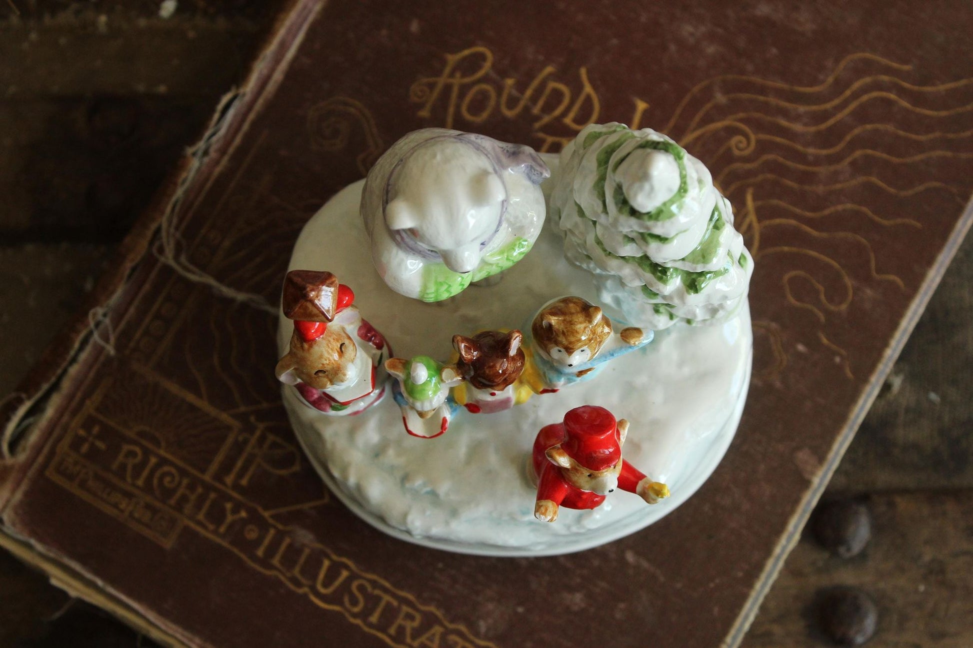 Vintage 1980s Otagiri Christmas Music Box