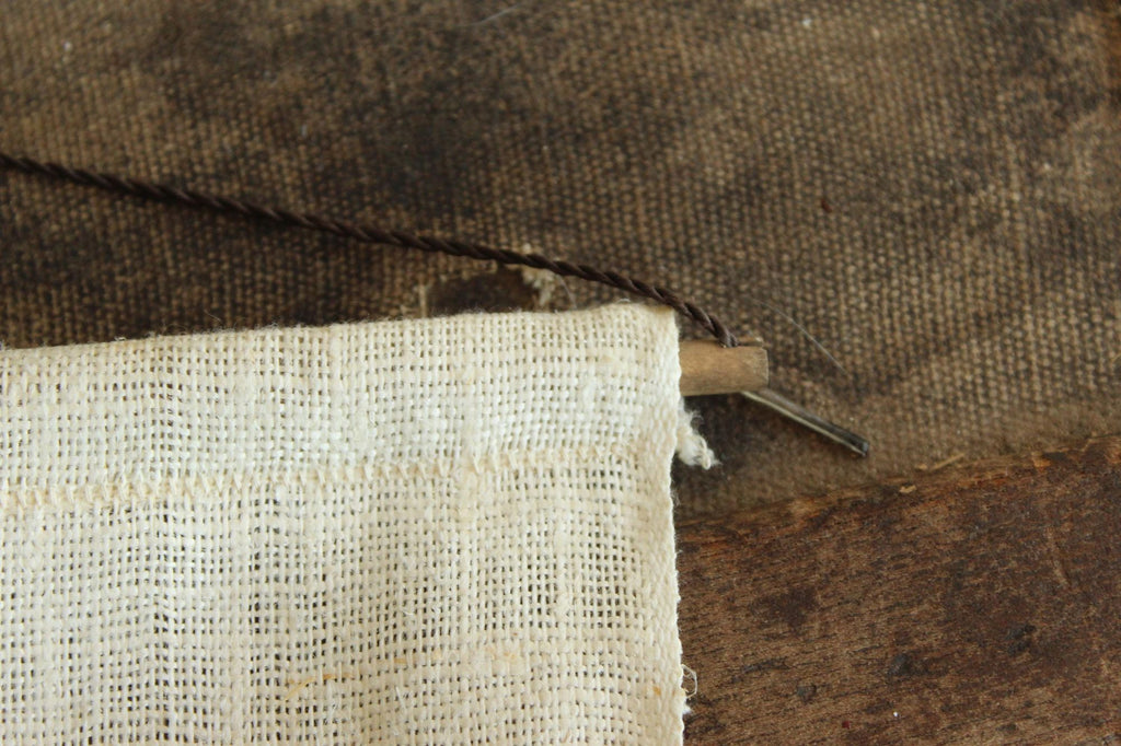 Vintage 1970 Calendar Towel with Hanging Rod