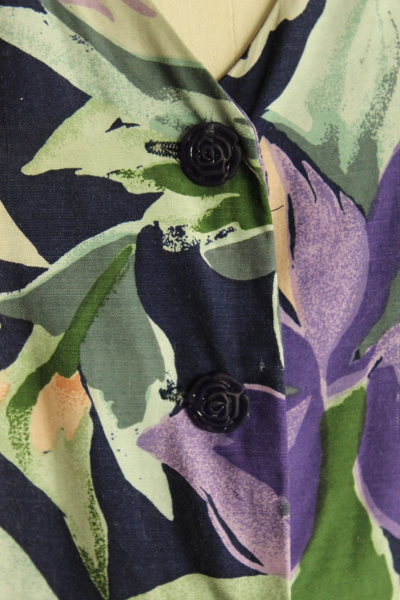 Vintage 1980's Ed Michaels by Melanie Drucher Dress with Pockets and Belt