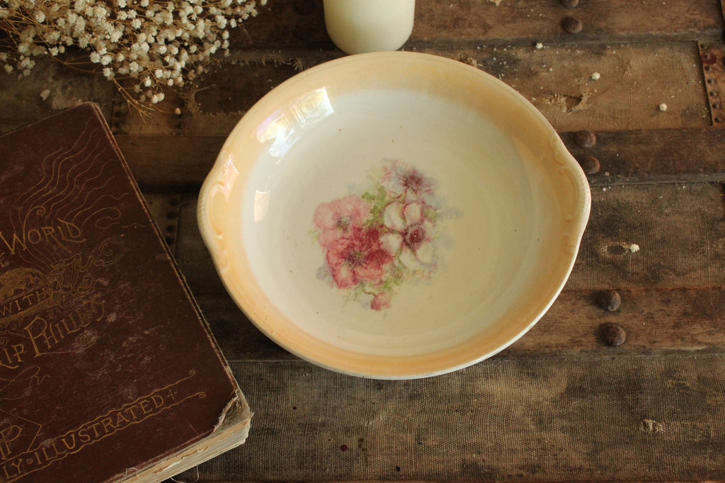 Vintage 1950s Lusterware Serving Bowl