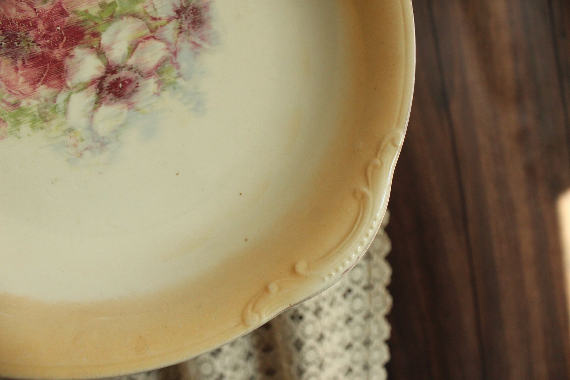 Vintage 1950s Lusterware Serving Bowl