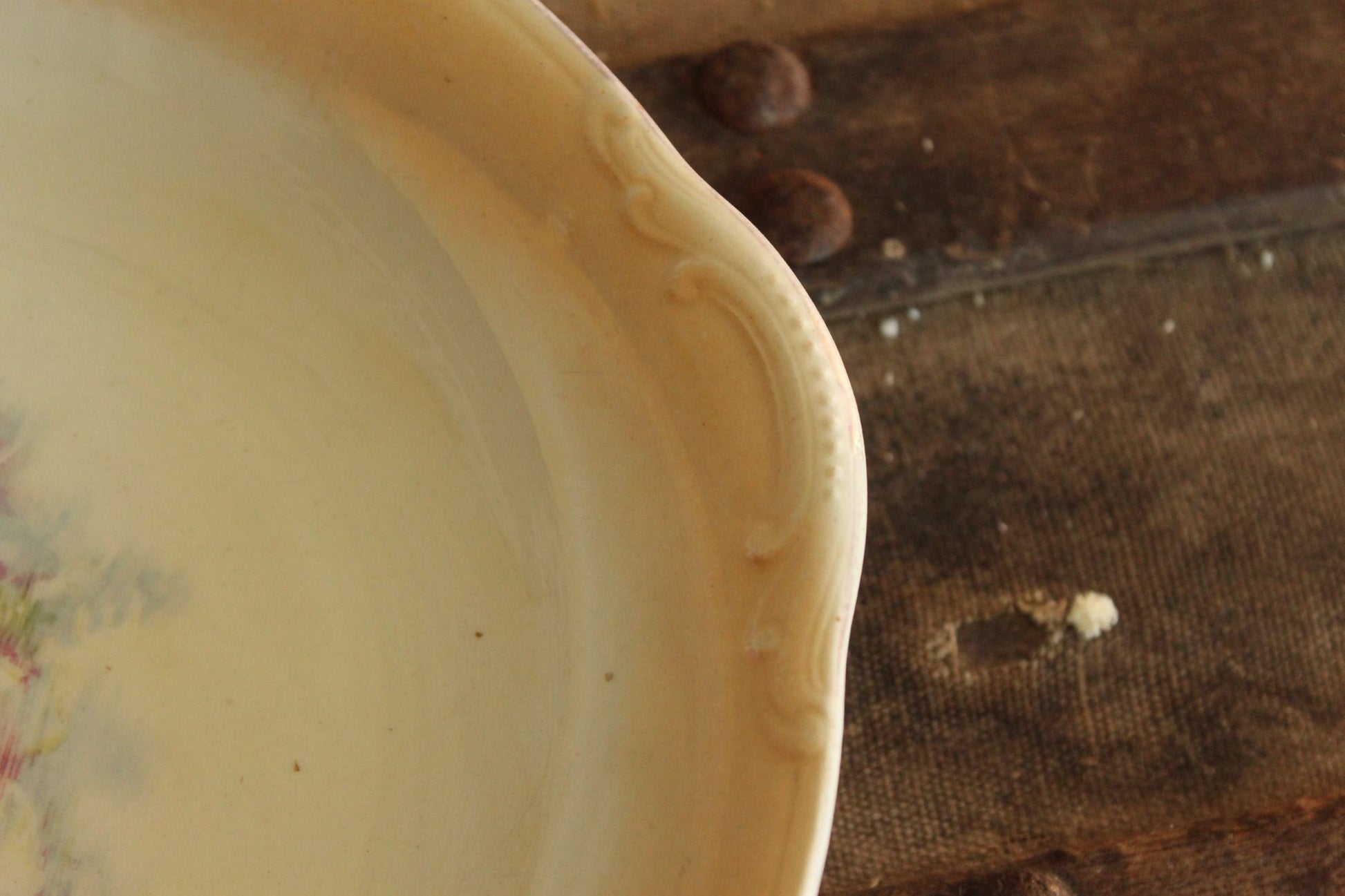 Vintage 1950s Lusterware Serving Bowl