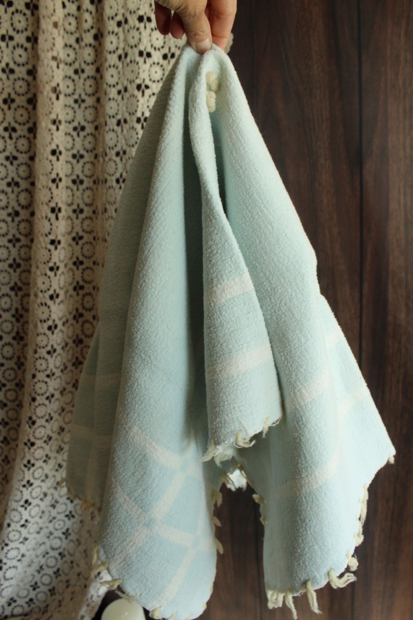 Vintage 1930s 1940s Baby Blanket Or Throw by Baby Pepperell