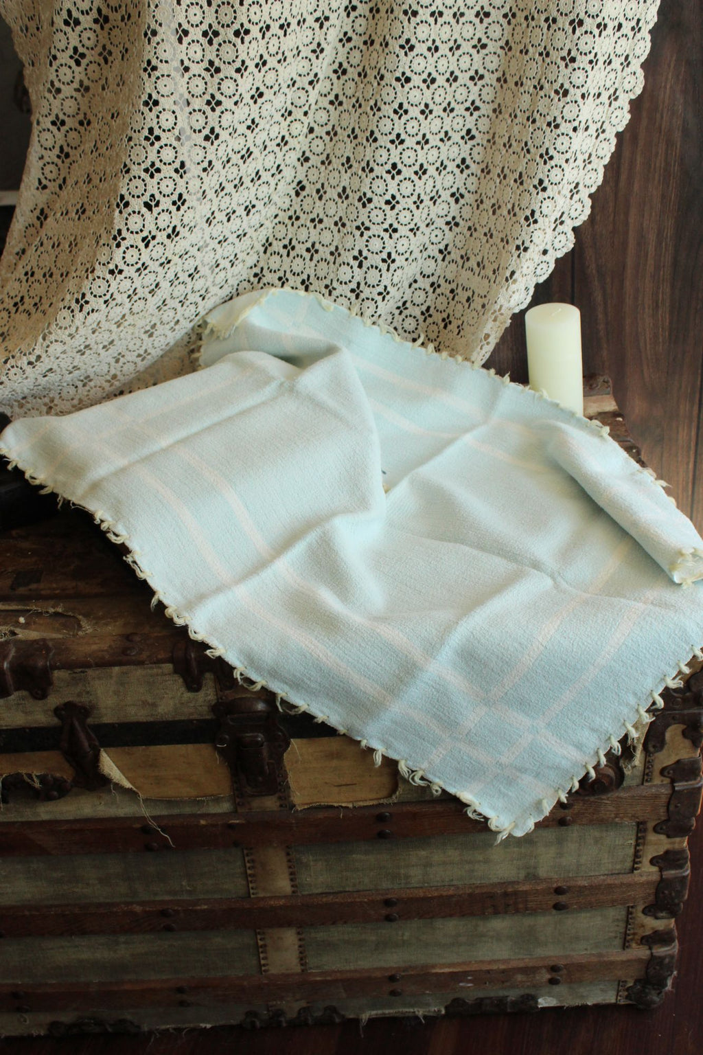 Vintage 1930s 1940s Baby Blanket Or Throw by Baby Pepperell