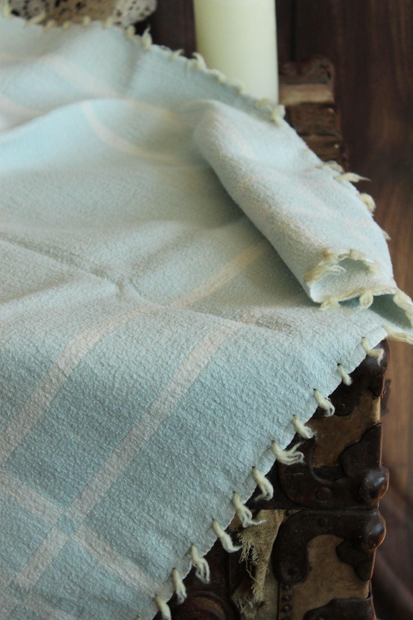 Vintage 1930s 1940s Baby Blanket Or Throw by Baby Pepperell