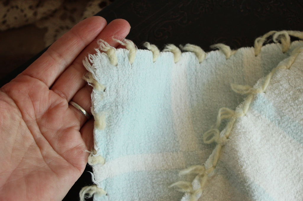 Vintage 1930s 1940s Baby Blanket Or Throw by Baby Pepperell