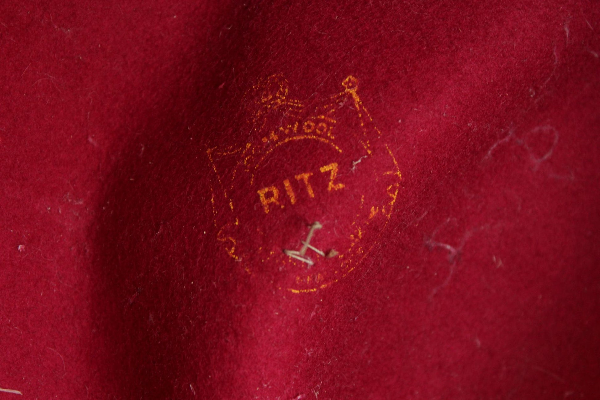 Vintage 1960s Raspberry Red Wool Cloche Hat