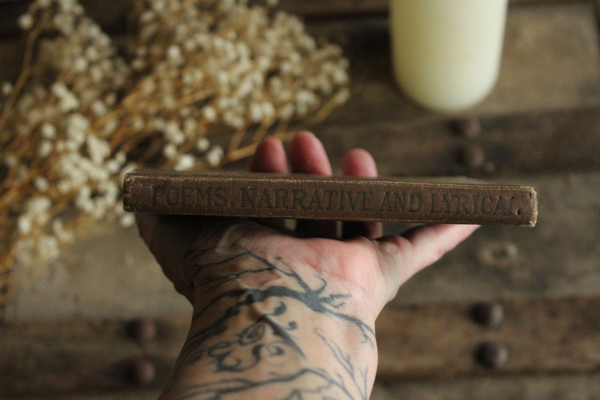 Vintage 1910s Book,"Poems, Narrative and Lyrical, Required for College Entrance" by Robert P. St John