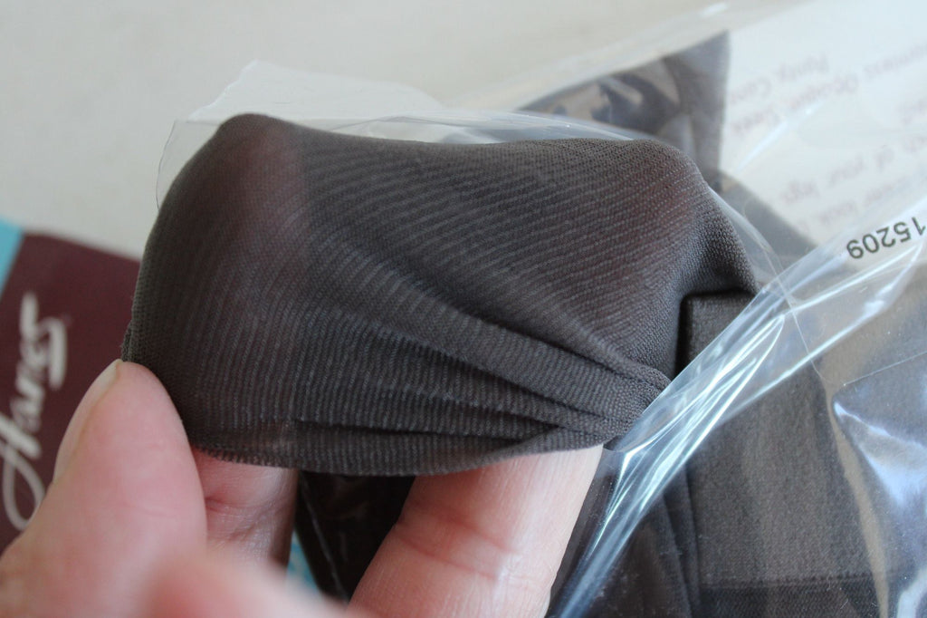 Vintage 1990s 2000s Pantyhose, New Hanes Barely Black, Size A-B