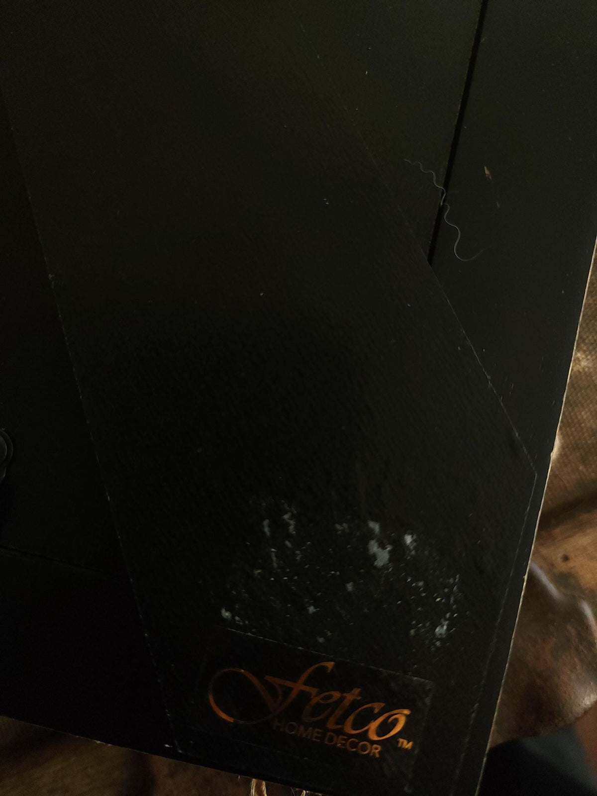 Handmade Pressed Dried Orange Cosmos in a Black Wooden Frame