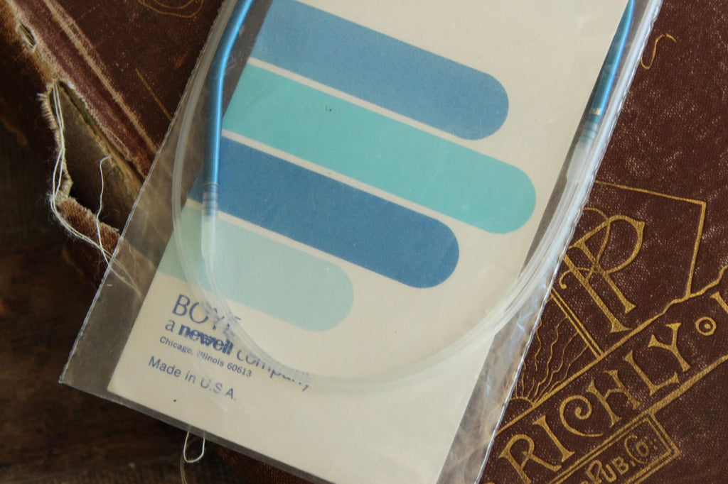Vintage 1980s Knitting Needles, NOS Boye Size 3 Circular 29" 7350