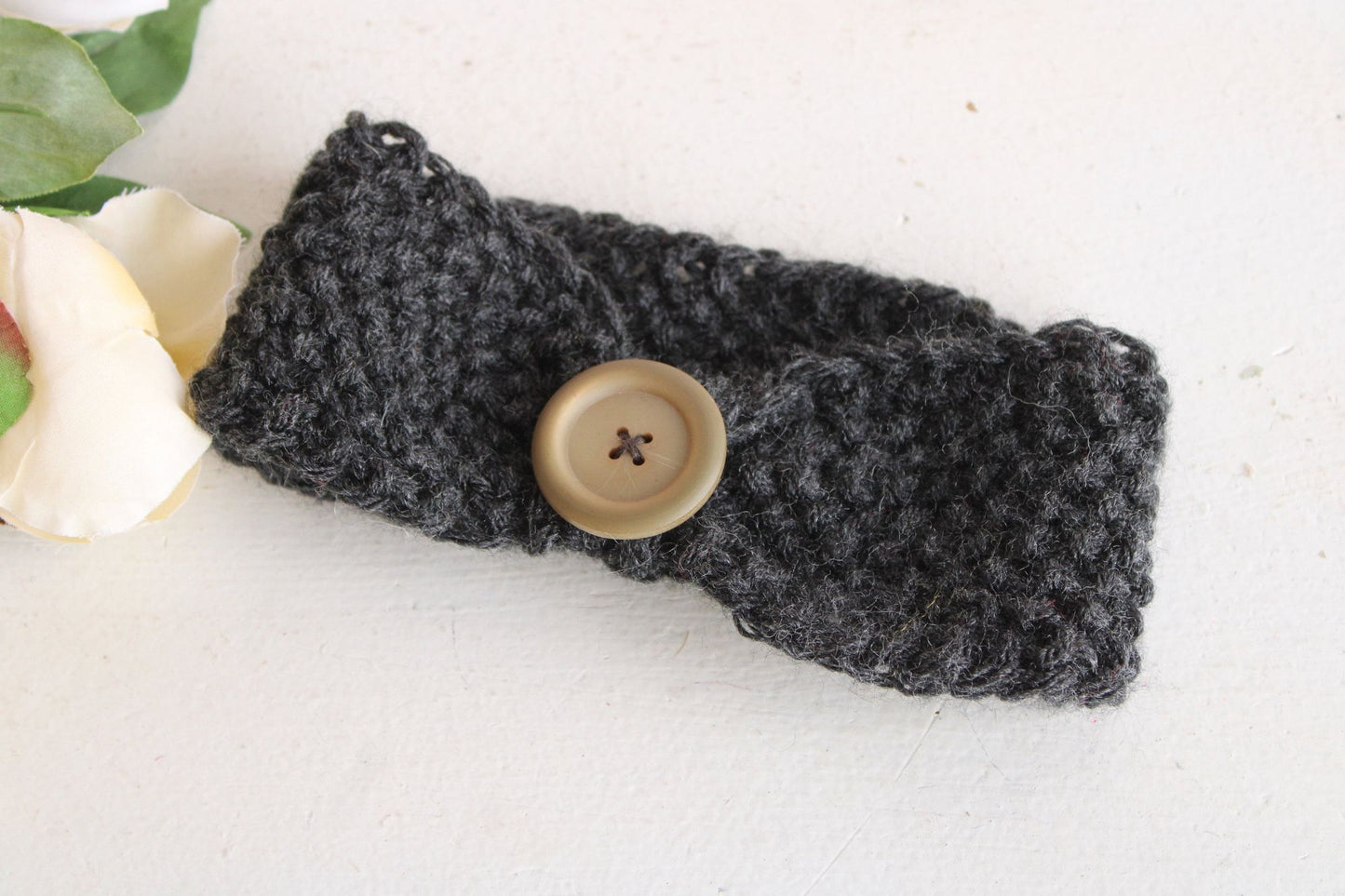 "Foggy Hills" Hand Knit Headband or Earwarmer in Gray