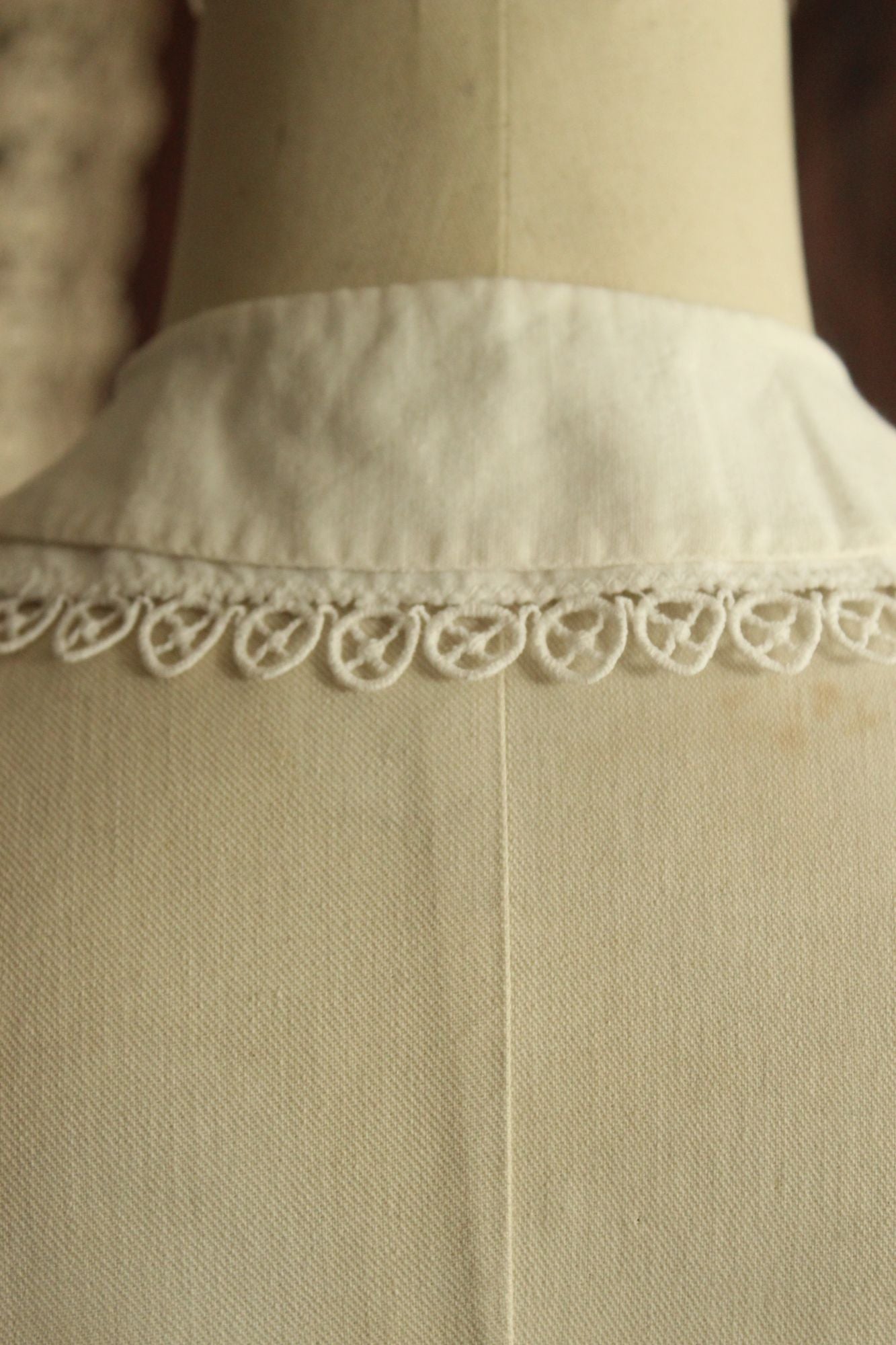 Vintage 1950s 1960s White Blouse Collar