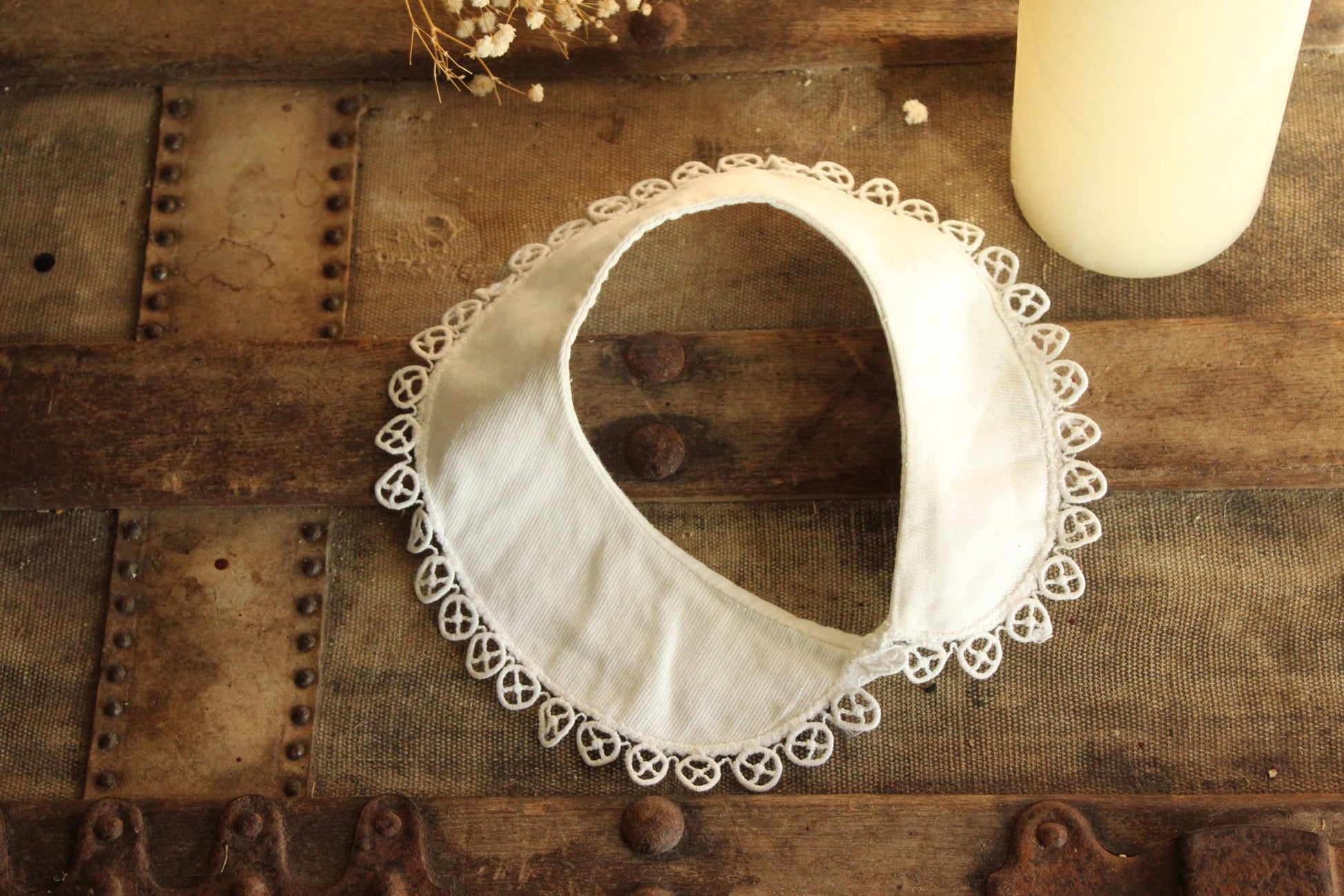 Vintage 1950s 1960s White Blouse Collar