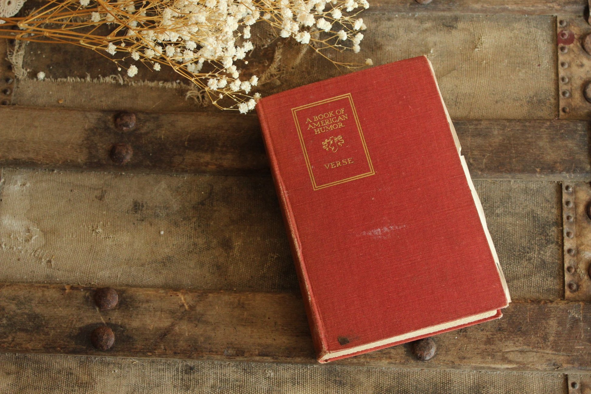 Vintage 1900s Book, A Book of American Humorous Verse, Poetry, Duffield & Company