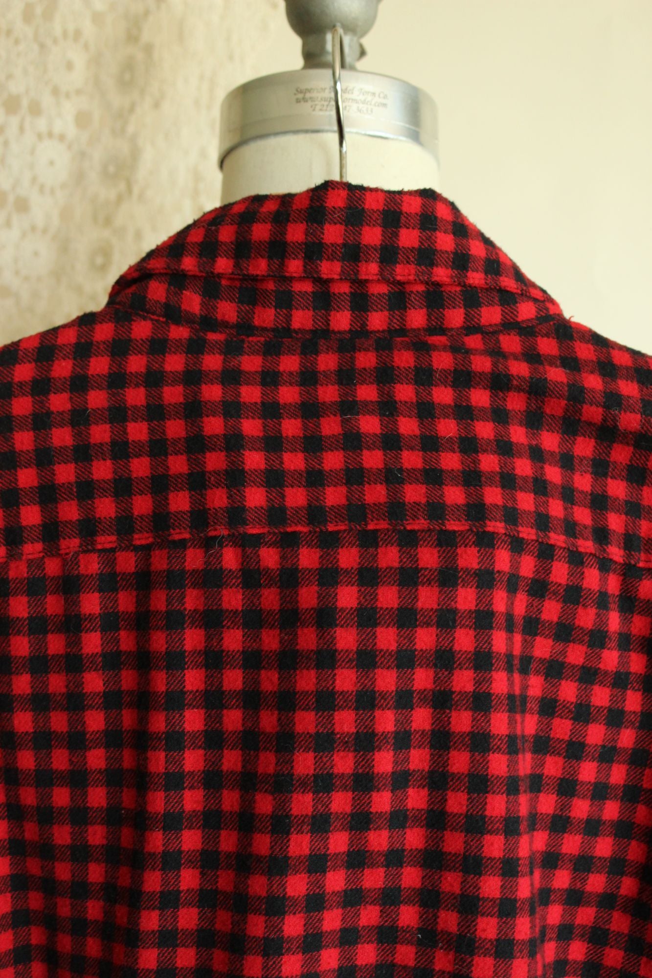 Goodfellow & Co Mens, Size L, Red & Black Plaid Button-Up Flannel Shirt