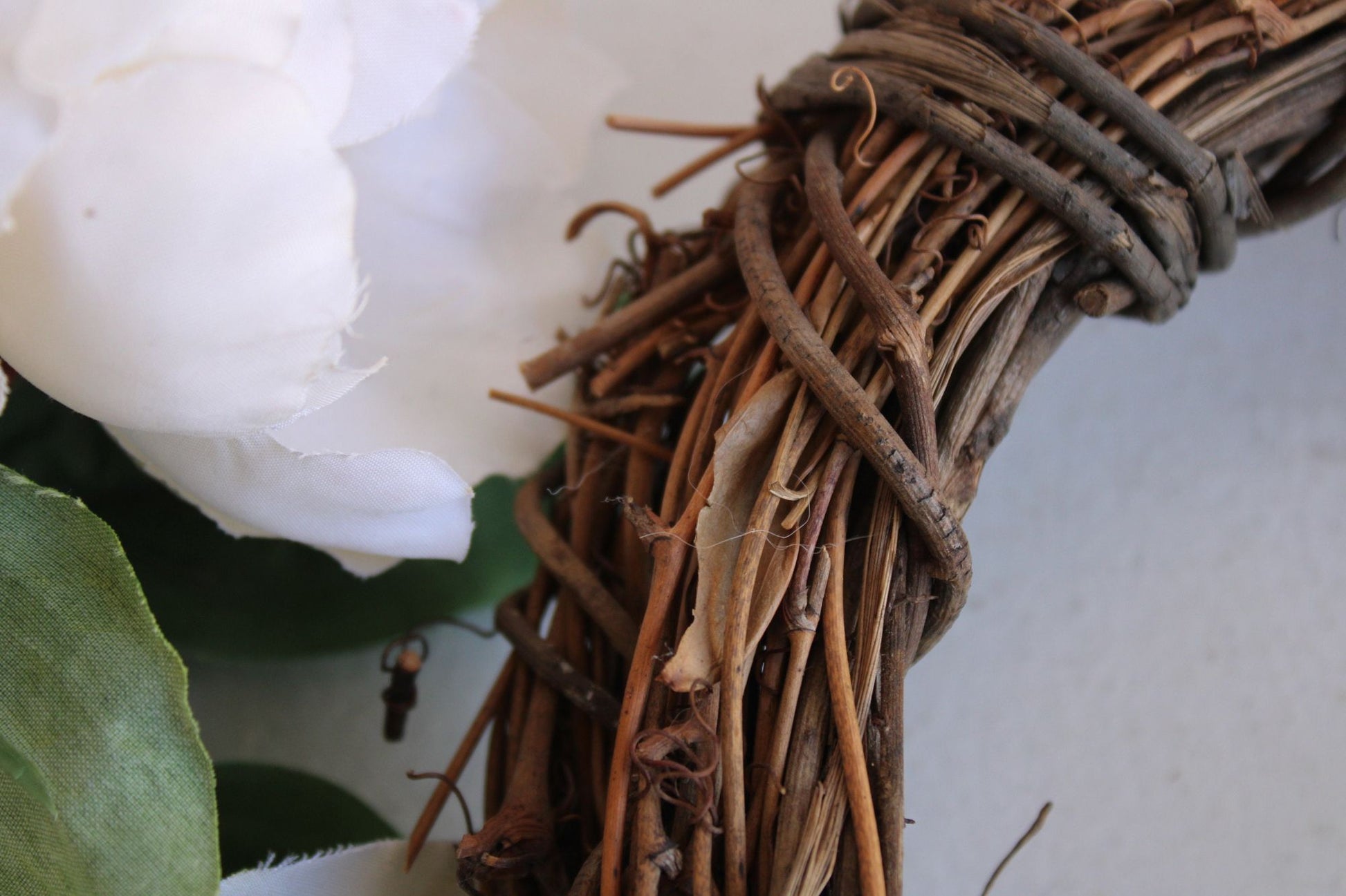 Grapevine Wreath, NOS, 6" Diameter, Single or Double, Natural Round