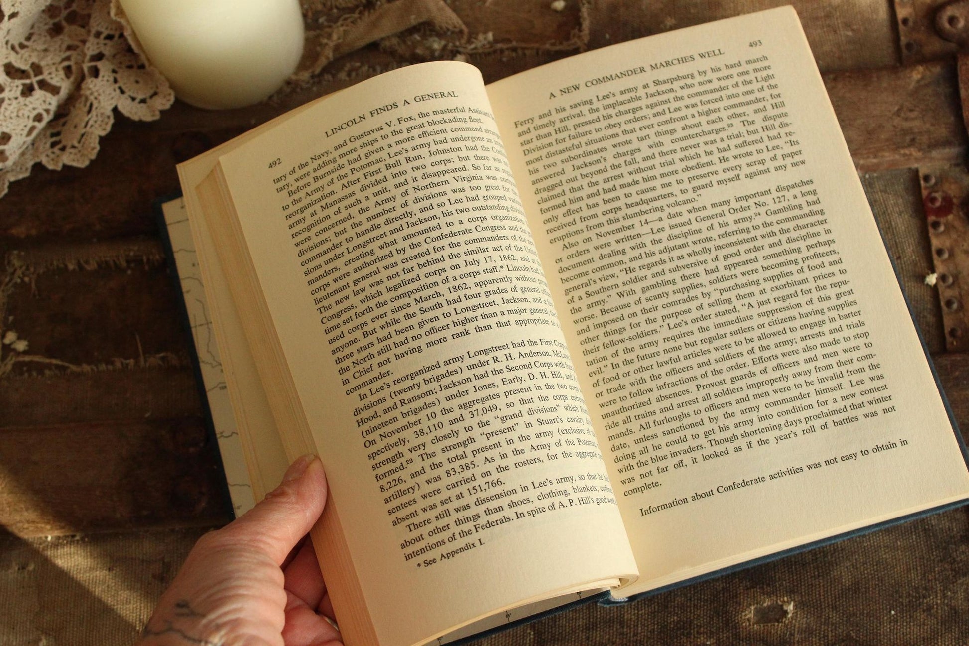 Vintage 1940s Book, "Lincoln Finds a General, Volume Two" First Edition, Kenneth Williams