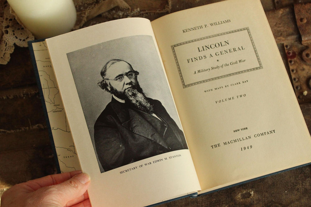 Vintage 1940s Book, "Lincoln Finds a General, Volume Two" First Edition, Kenneth Williams