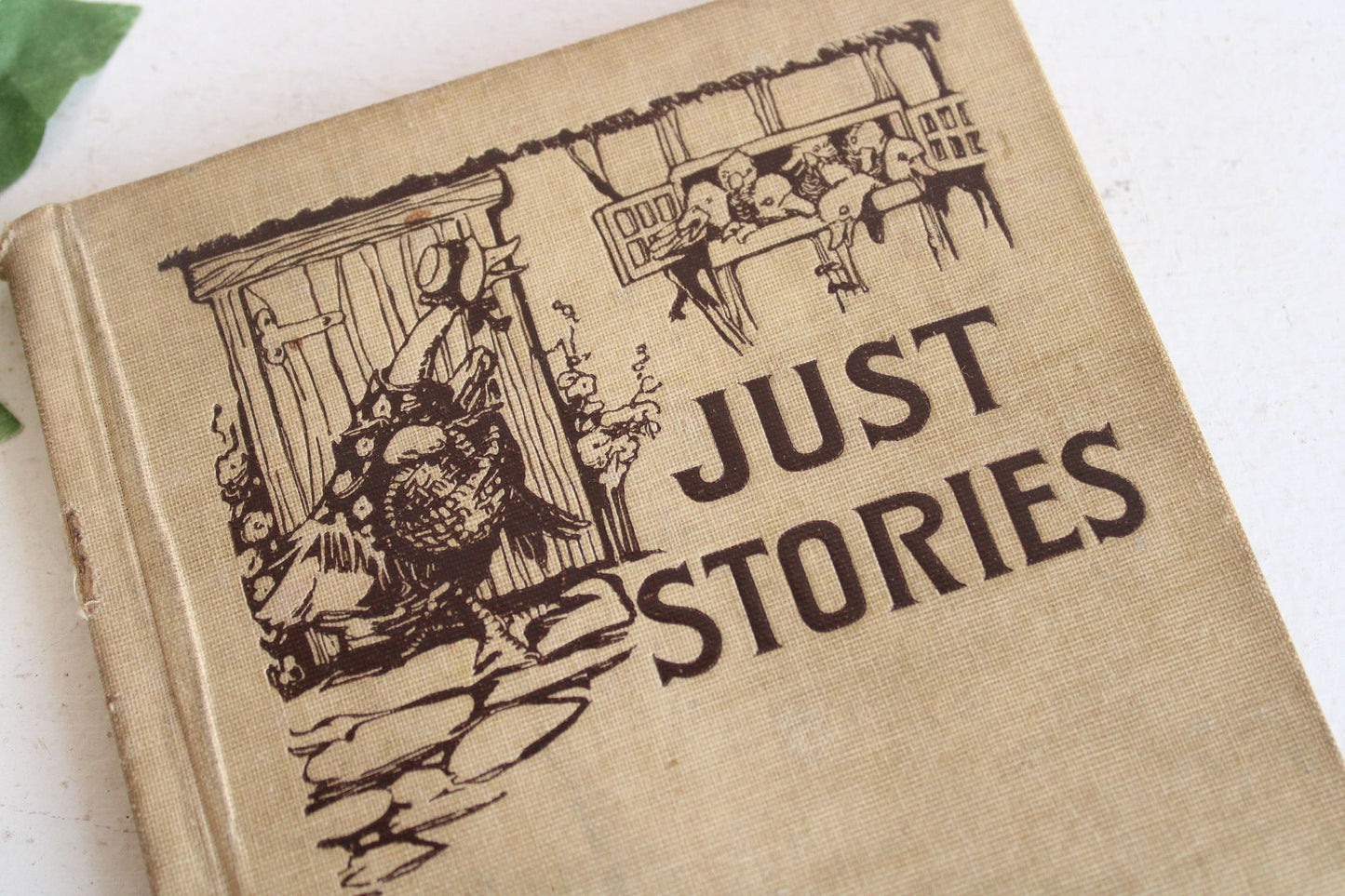 Vintage 1910s Book, "Just Stories" by Annie Klingensmith, Illustrated Antique Children's Book, 1916