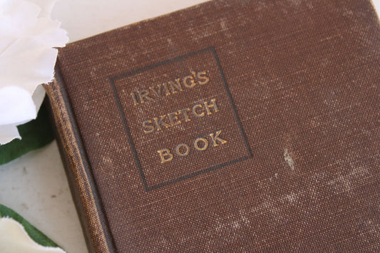 Vintage 1910s Book, "The Sketch Book" Washington Irving, Pocket Classics