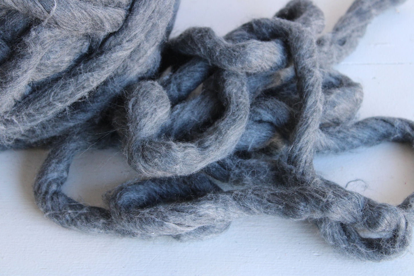 Extra Chunky Jumbo Yarn, Loops and Threads Free Spirit, Charcoal, 54 Yards, 35 oz, Knitting Supply