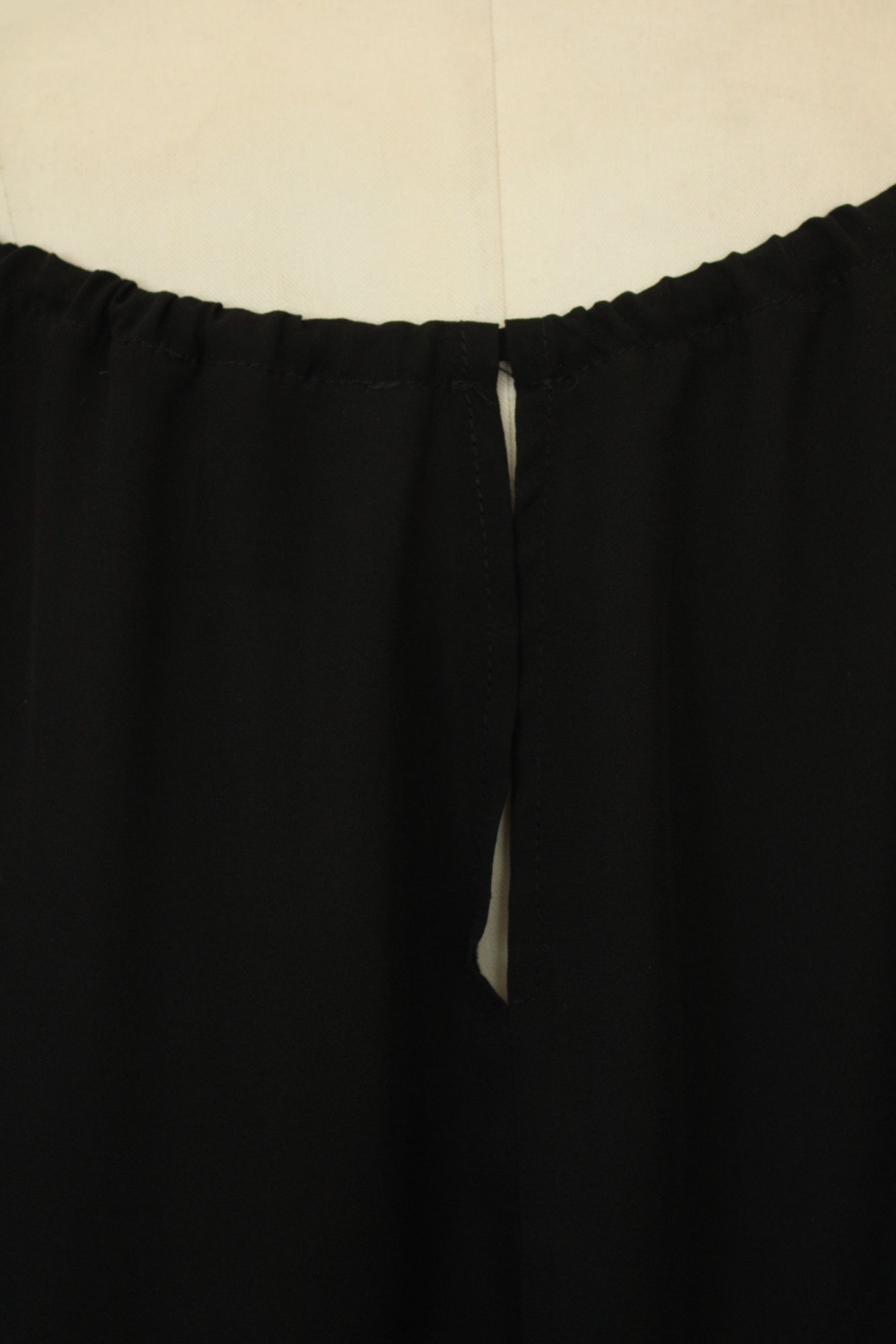 Oboe Womens Top, Black Spaghetti Strap, Size Large, Lace Trim