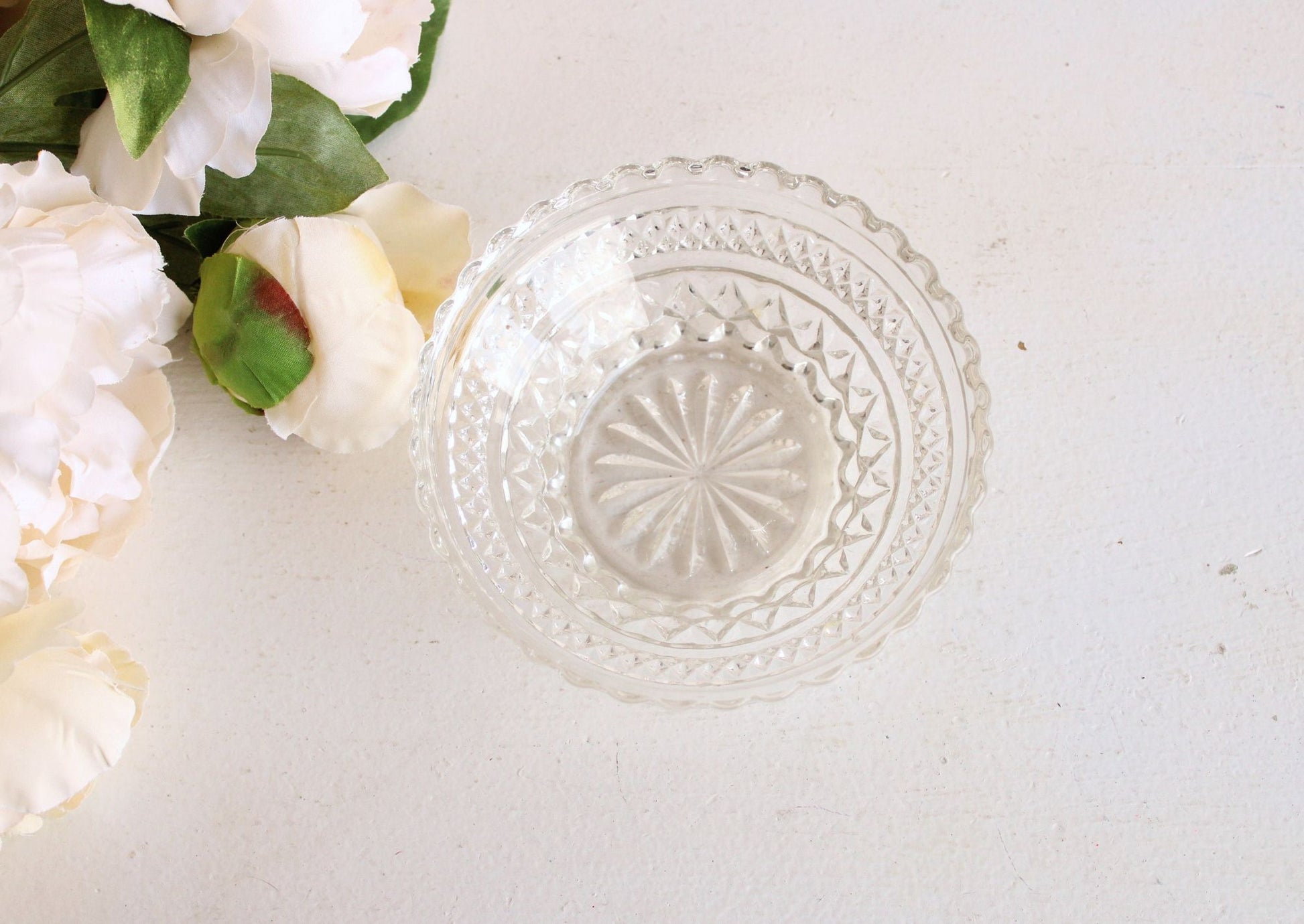 Vintage Cut Glass Bowl